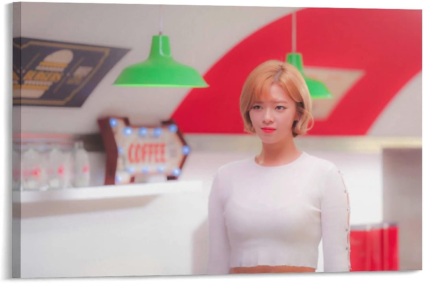 Amazon Com Star Twice Kpop Girl Group Heart Shaker Teaser Jeongyeon Canvas Poster Bedroom Decor Sports Landscape Office Room Decor Poster Gift 24x36inch 60x90cm Posters Prints