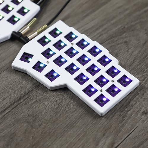 Clavier hotswap profil bas Corne V4.1 YMDK split mécanique 46 touches RGB en PLA