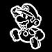 Super Mario Bros Mario Jumping Vinyl Car Decal