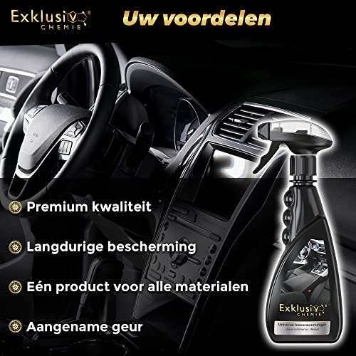 Exklusiv Chemie® Interieurreiniger | Diepte-effect in autostoelen | Autoverzorging interieur | Interieurreiniger auto | Reinigt matten, leer, kunststof en rubber | 500 ml - Image 4