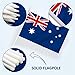 Anley Australia Mini Flag 12 Pack - Hand Held Small Miniature Australian Flags on Stick - Fade Resistant & Vivid Colors - 5x8 Inch with Solid Pole & Spear Top