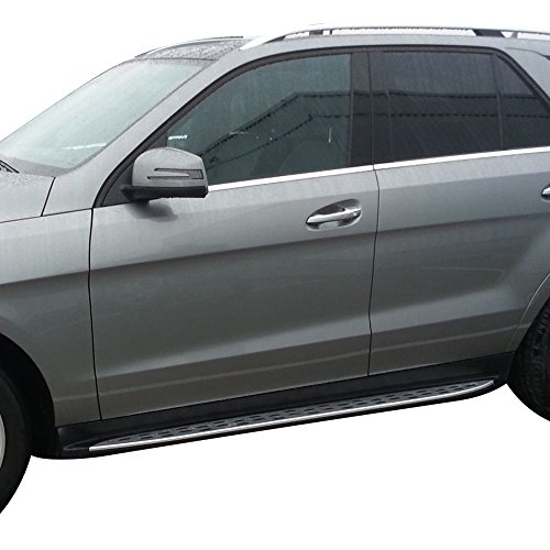 Estribos aluminio negro y plata para Mercedes Benz X164 miniatura 2