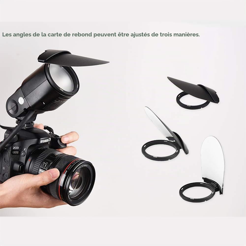 GODOX AK-R1 Kit D'accessoires Tête Flash Ronde, Interface Magnétique | Empilable pour Créer des Effets Lumineux Créatifs, pour Godox V1 V1Pro V100 V1mid AD100pro AD100proII H200R AD200 AD200ProII