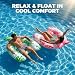 Pool Floats for Adults 3 Pack, Inflatable Pool Float Chairs with Mermaid Tail Design, Cup Holders and Handles for Summer Beach Party