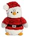 Aurora World  9" Pompom Penguin Santa - Small, Grey, White, Red