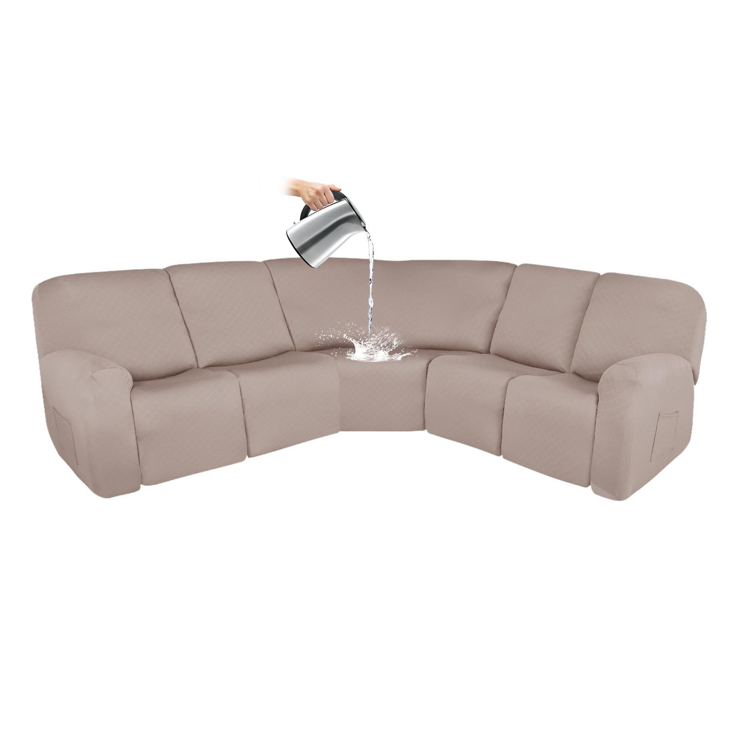 Housse de canapé inclinable sectionnelle lavable pour animaux