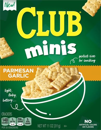 Galletas Club Minis Crackers Ajo Parmesano, Pack de 2 Cajas de 11 oz miniatura 4