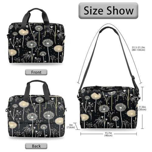 Bolso para portátil 16 pulg con patrón floral miniatura 5