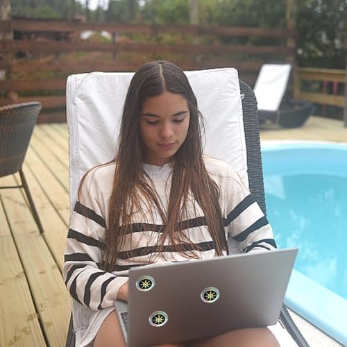 6 Stück Strahlenschutz Handy Aufkleber,Handystrahlung Blockieren Sticker,Selbstklebende EMF Blocker...