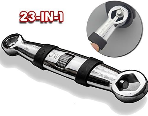 Jeremywell 23 in 1 Multi Functional Flexible Type Wrench 7-19 mm Adjustable Wrench