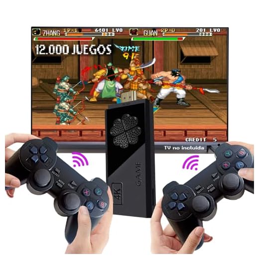 10 chollos de Amazon 1 Genérico Consola Retro Arcade, Videoconsola inalámbrica, 12.000 juegos, HDMI, vídeo juego 2 mandos, 64gb, consola inalámbrica, MAME/PS1/GB/GBA/GBC/MD/SFC/FC/ATARI
