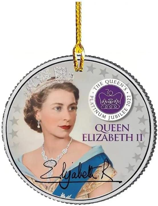 Queen elizabeth platinum jubilee souvenirs 2022 Christmas Ornament Platinum Jubilee