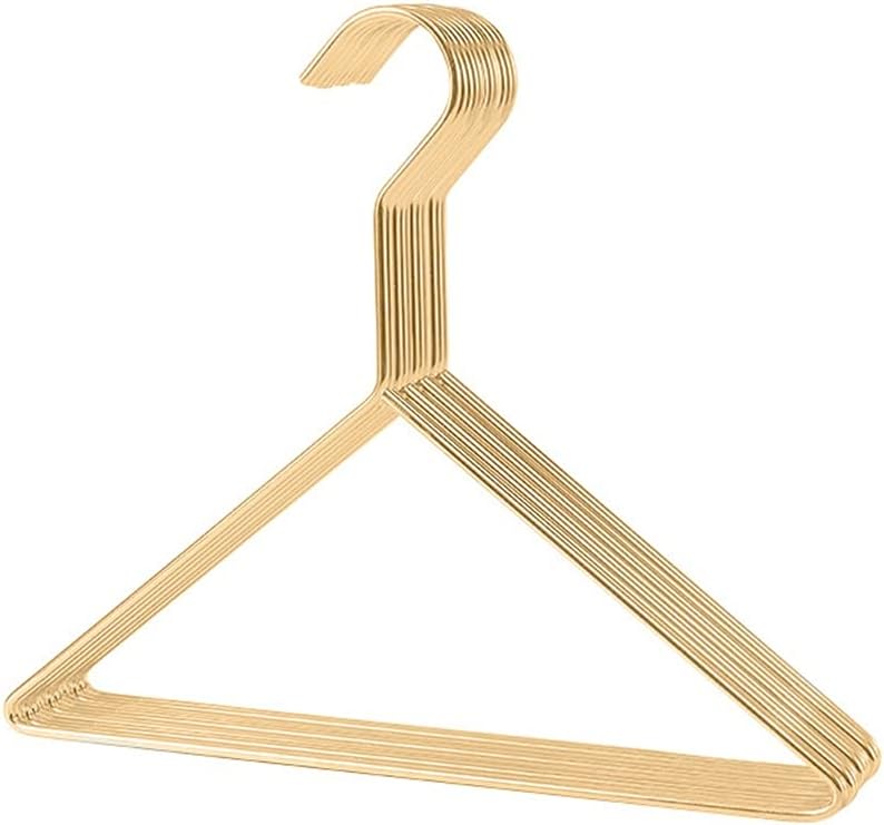 10 PCS Gold Mini Coat Hanger Baby Cloth Storage Hangers Home Organizer Decoration for Baby Kid Clothes Dress Towel Drying Rack (Color : B Size : 10pcs) (A 10pcs)