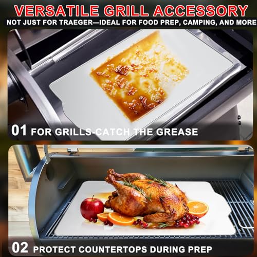 Image of 6 Packs BAC520 Drip Tray Liners for Traeger Pro 780 Pellet Smoker Grill