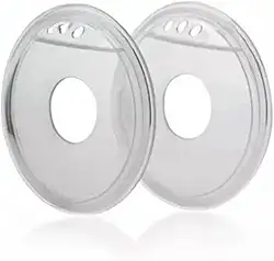 2 Coletores Concha Savemilk Mãos Livres - Silicone 100% Puro - Conforto, Alívio e segurança para amamentar Bebe