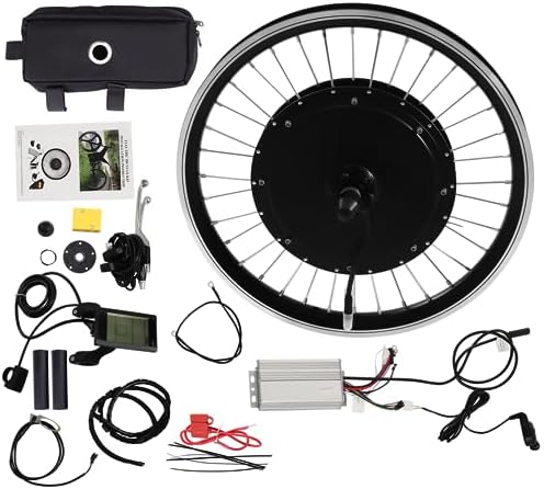 Rosyouth Electric Bike Conversion Kit, 20 Rosyouth Electric Bike Conversion Kit, 20″ 500W 340RPM Hub Motor Front Wheel Conversion Kit, Ebike Hub Motor Kit 5-Speed Adjustable with LCD Display, Fixed-Speed Cruise System for Road Bike