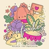 Einfaches Malbuch für Erwachsene: Leichtes Malbuch für Senioren | Einfaches Malbuch für Anfänger | Leichtes Ausmalbuch Erwachsene