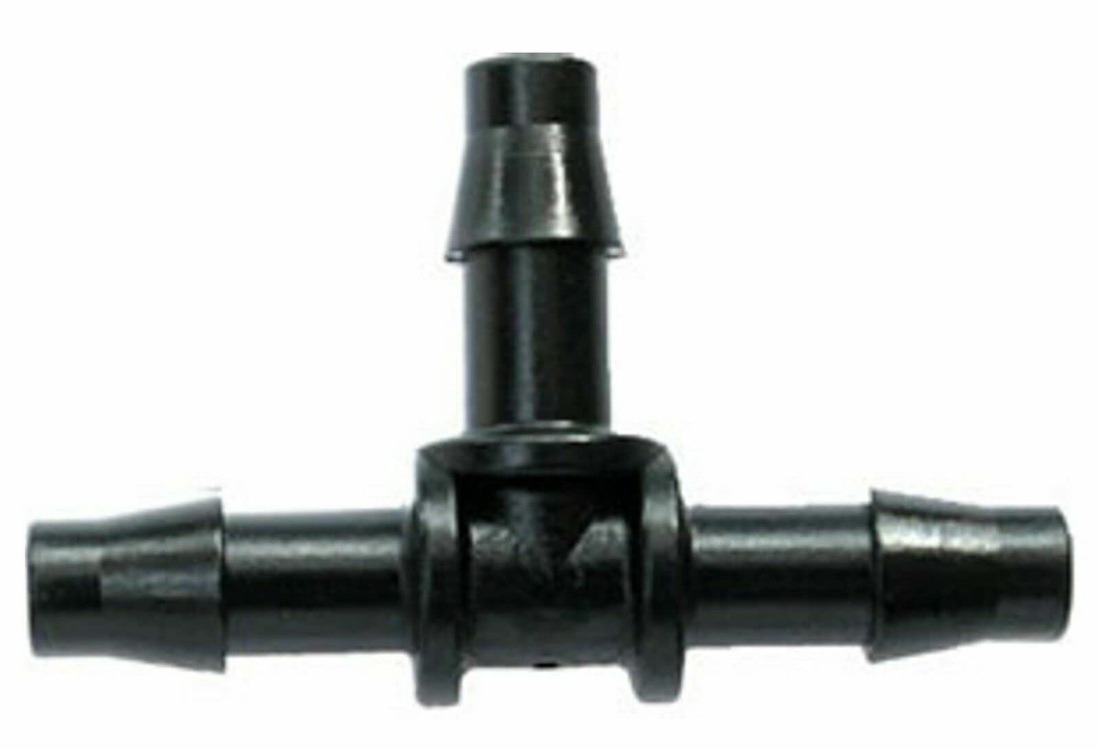 Soladirect 5 X 4Mm Tee Micro Irrigation Fitting Pipe Barbed Garden Watering Connector Valve