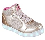 Kinder Skechers Mädchen Energy Lights: E-pro Glitter Glow Hohe Sneaker, Gold (Gold Gld), 31 EU