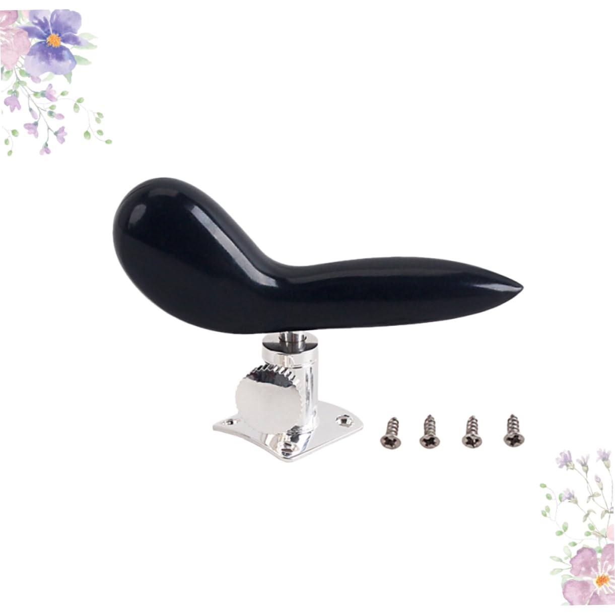 DECHOUS Stelo Per Fagotto Placcato Argento Supporto Per Sella Poggia Sella Accessorio Per Palcoscenico Strumenti A Fiato Strumenti Cg10 (nero)
