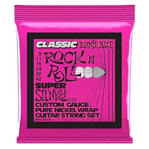 Ernie Ball Super Slinky Classic Rock n Roll - Cuerdas para guitarra eléctrica, envoltura de níquel puro, calibre 9-42 | Ya disponible en tu tienda friki favorita! En mundofriki.es!