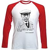  teesquare1st Men\'s RACHMANINOFF Sergei Red Long Sleeved T-Shirt Size XLarge