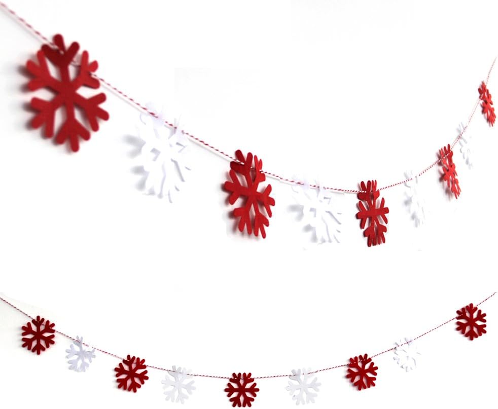 Litteducking Merry Christmas Hanging Bunting Banner Garlands Pennant DIY Wall Holiday Party Xmas Decorations