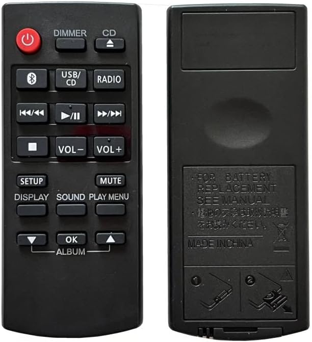 Front and back view of the Dtirszxy N2QAYB000984 remote control