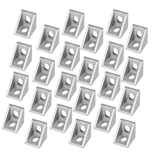 L Angle Bracket Joint Aluminum Alloy 50pcs for T Slot Profile