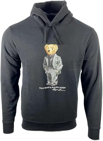 Polo Ralph Lauren - Sudadera azul con capucha y osito para niña |  Childrensalon Outlet