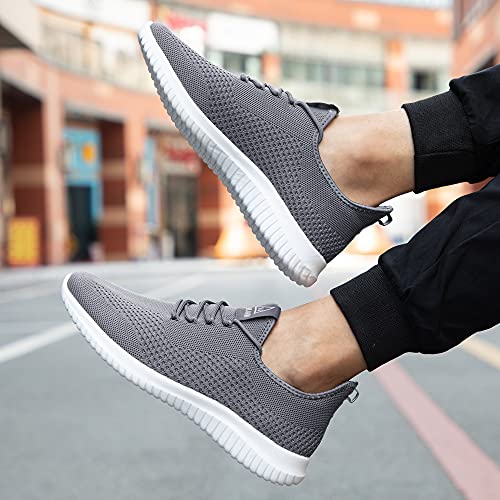 Image of YDB Men's Running Shoes Ultra Lightweight Breathable Walking Shoes Non Slip Athletic Fashion Sneakers Mesh Workout Casual Sports Shoes