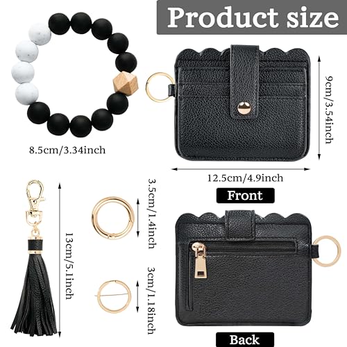 Image of Wristlet Wallet for Women with Keychain - RFID Card Holder Small Wallet Wristlet with Key Ring