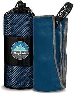 Youphoria Outdoors Microfiber Travel Towel - Ideal Fast Drying Towels for Camping, Travel