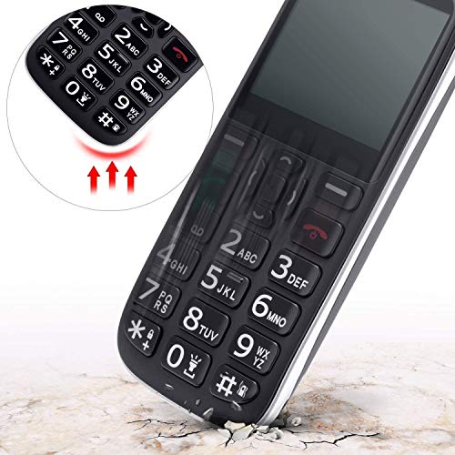 ISHEEP [D210] 4G Big Button Senior Unlocked Cell Phone, SOS Button, Easy to Use - Thumbnail 3
