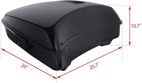 Miniatura 3 de TCMT Chopped Tour Pack Respaldo de maletero Montaje desmontable Soporte de equipaje Placa base para Harley Touring Road King Road Street Electra