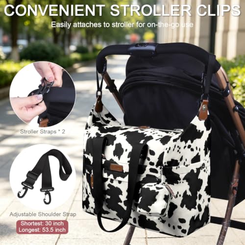 Image of Pritent Diaper Bag - Baby Diaper Bag Waterproof Large Maternity Travel Baby Bag for Mom and Dad