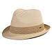 Produktbild Comhats Herren Strohhut Trilby für Sommer, Sonnenschutz - Faltbarer Panama Hut, Fedora für Strand, Festival - Rollbar & Stilvoll Beige Groß L