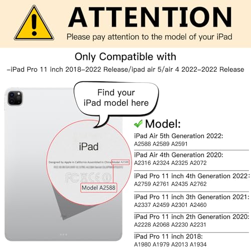 Image of FILMEXT Magnetic 4 Way Privacy Screen for iPad Pro 11 Inch 2018-2022 | Compatble with iPad Pro 11 M2 /Air 5 /Air 4,Removable iPad Pro Anti Glare Anti-Spy Screen Filter[4 Way Privacy Filter]