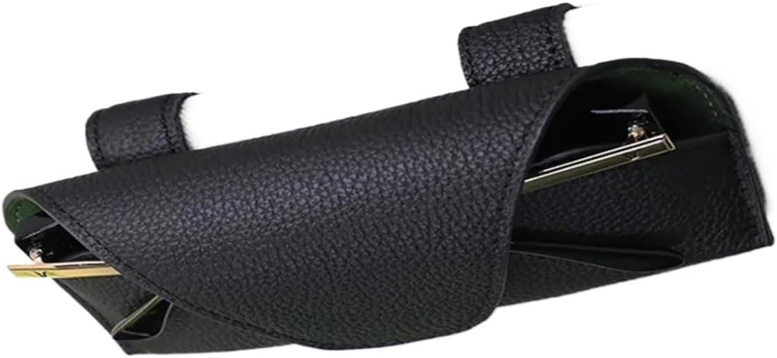 Sunglass Holder Car Glasses Storage for Universal Auto Sun Visor Sunglasses Storage Holders Card Ticket Storage Clip Holders Cases Accessories Car Sunglasses Holder(Black)