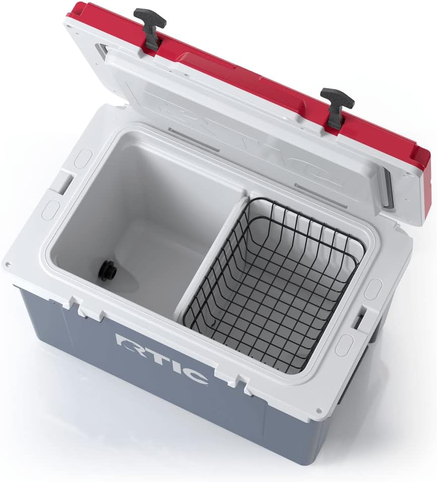 RTIC Ultra-Light 52 qt, Patriot, 30% Lighter Than Rotomolded, Ice Chest with Heavy Duty Rubber Latches, Insulated Walls Keeping Ice Cold for Days, Great for The Beach, Fishing & Camping : Sports & Outdoors