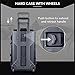 Lykus HC-5120 Waterproof Hard Case with Wheels and Customizable Foam, Interior Size 20.3x11.3x7.3 inch, Suitable for camera, lens, drone, mic, flashlight, projector, electronics, tools, and more