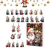 Calendario de Adviento 2025 - Christmas Cat Pendant Kit, hermana amiga para niñas