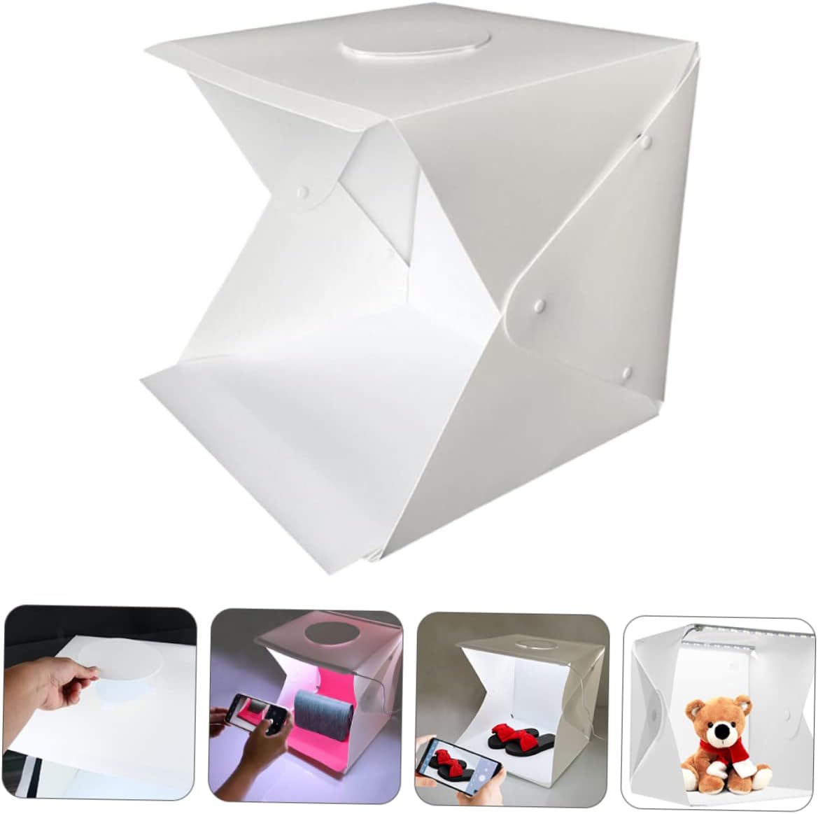 Angoily 1pc Small Portable Photography USB Power Photo Studio Tent Background Colors for Product Display and Photography Enthusiasts