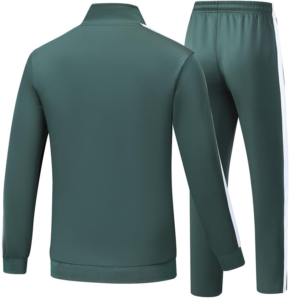 Men's Tracksuits 2 Piece Outfits Sweatsuits for Men Long Sleeve Track suits Athletic Full Zip Active Sports Sets - Image 2