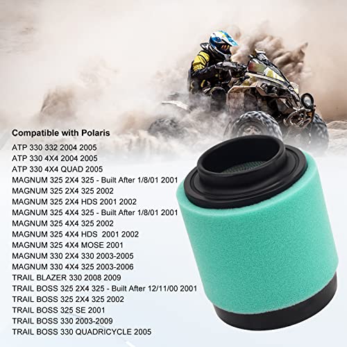 Lcgly 1 Pcs Air Filter 1253372 Compatible With Polaris Atp 330 4X4 Magnum 325 2X4 4X4 Trail Blazer 330 Trail Boss 325 2X4 330 Quad Atv 2001-2009 #TOP5