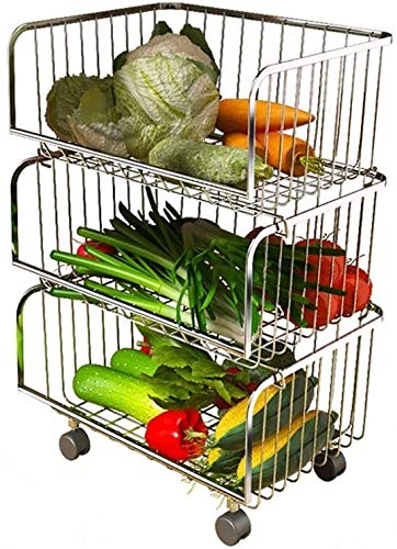 Racks de almacenamiento de frutas y verduras RJJ y estantes de cocina de múltiples capas