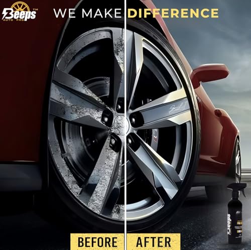 Image of Polish, 500ml, Long-Lasting Tyre Gloss for Car Bike Scooter, High Gloss Prevents Fading & Cracks, Gives Lustrous Dark, Non-Greasy Super Black Shine (Tyre Polish)