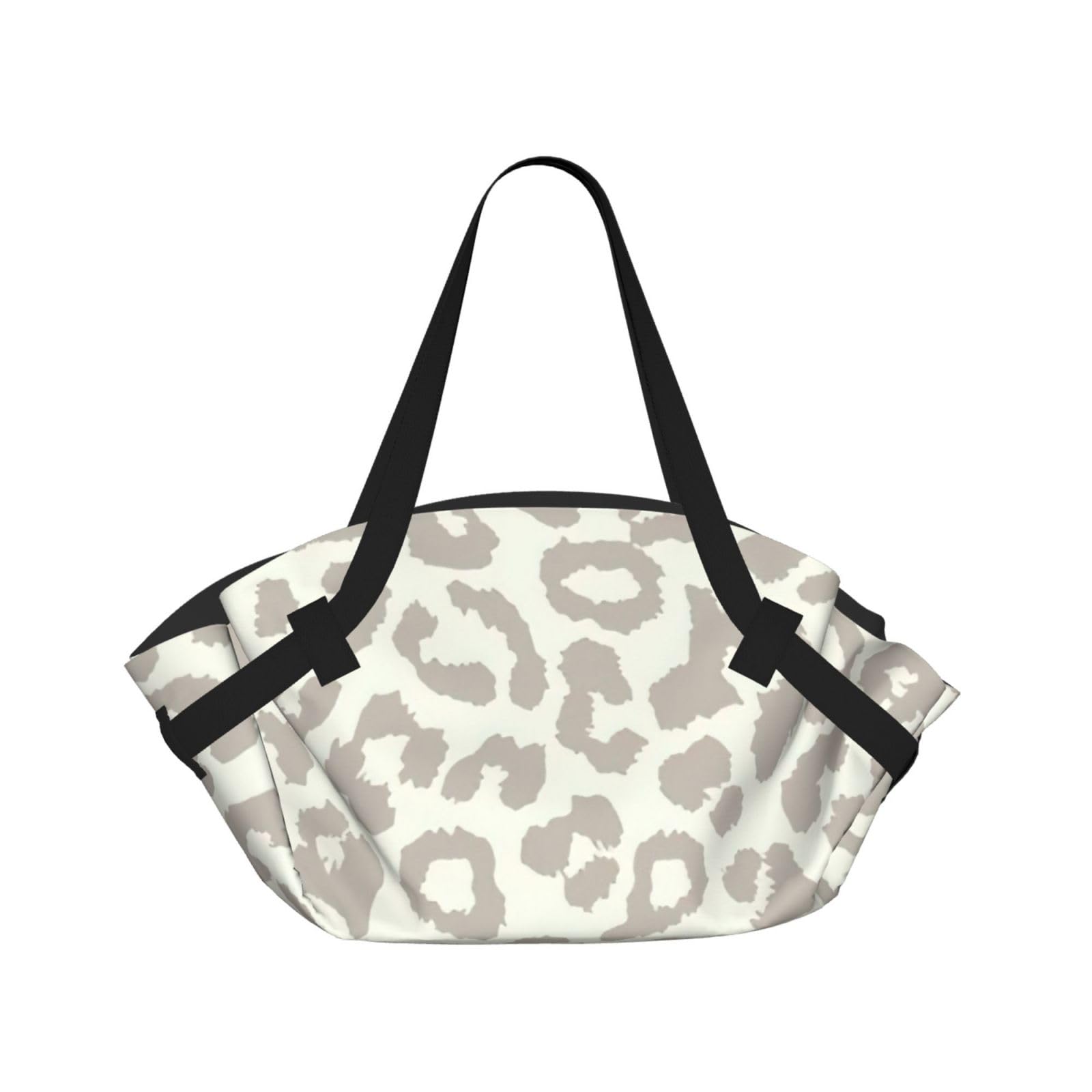 UVBDF Brown Pattern Leopard 2-in-1 Camping Blanket Tote, Waterproof Stylish Printed Outdoor Bag for Beach Park and Picnic