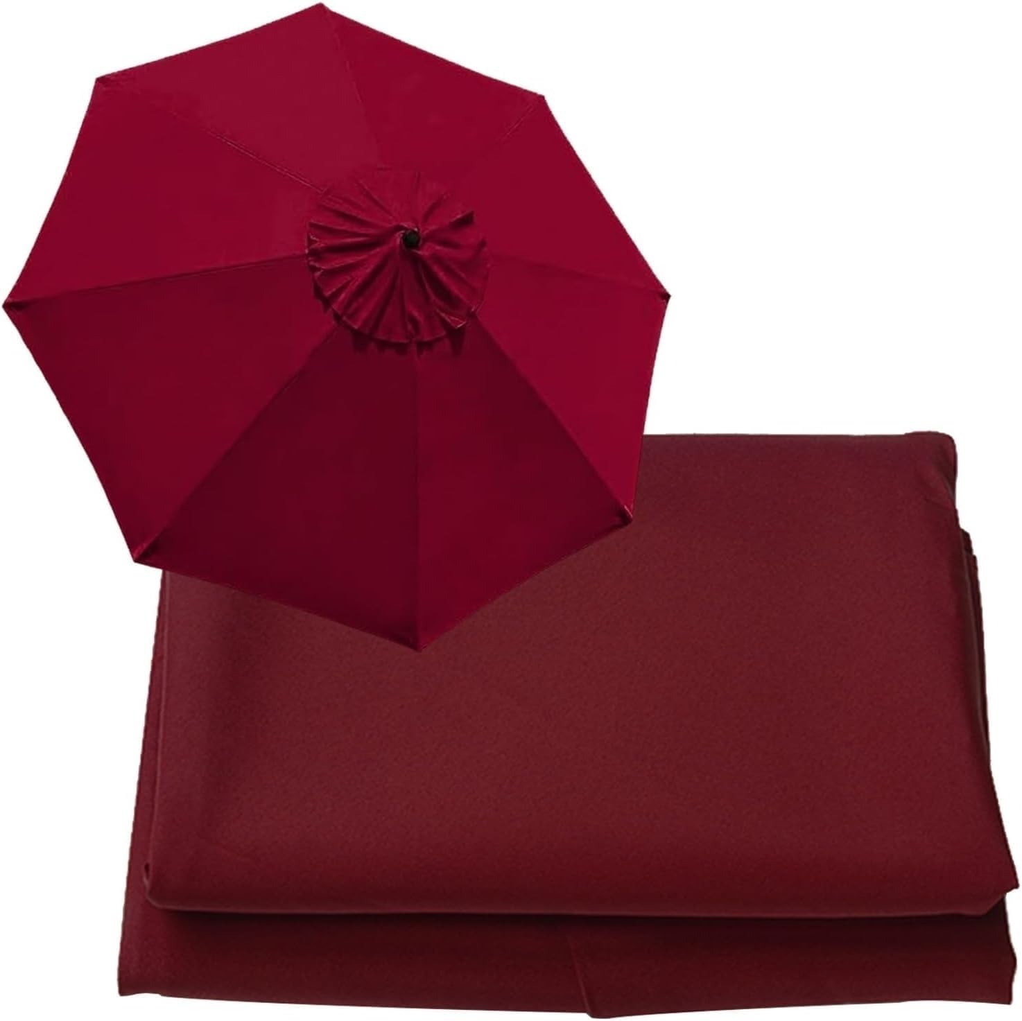 ILiemao Replacement Parasol Canopy 2 2.30 2.5 2.7 3.0 3.5m 6 Arms 8 Arms Protection for Garden Umbrella(L13,6.5ft 8 Ribs 2.0m)