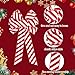 TONIFUL 12x20 Inch Red and White Striped Christmas Bow Christmas Decoration for Tree Topper and Front Door, Gift Wrapping Accessories, Wreath Decor, Wedding Valentines Decoration Supplies